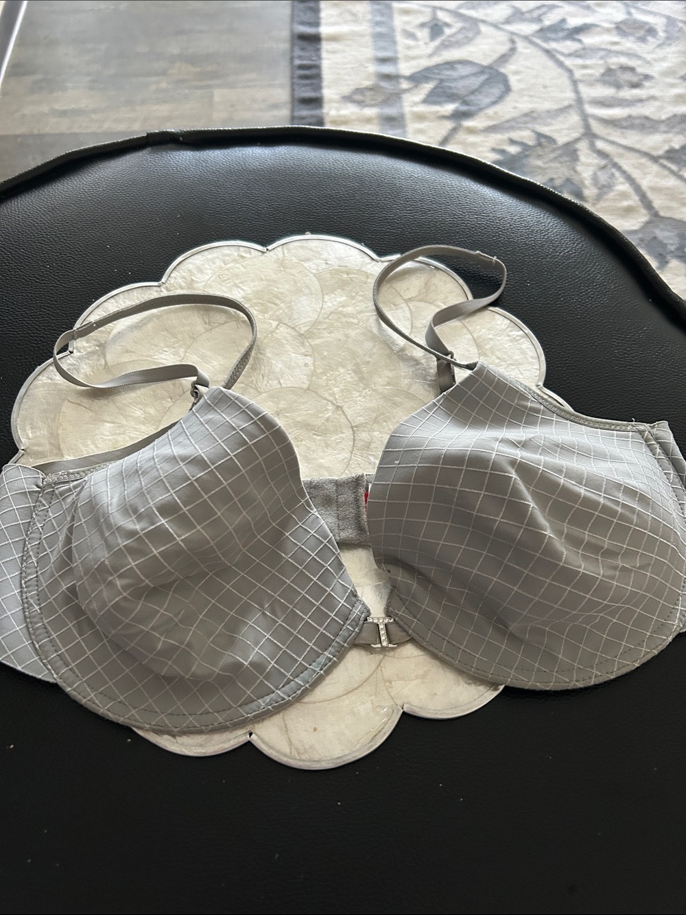 Triumph Light Gray Grid Underwire T-Shirt Bra